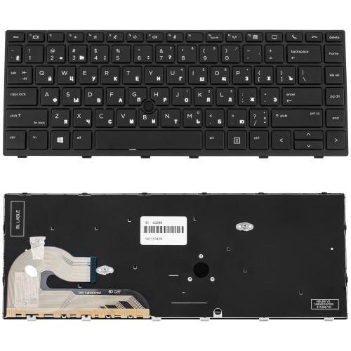 Клавіатура для ноутбука HP (EliteBook: 740 G5,  840 G5) rus, black