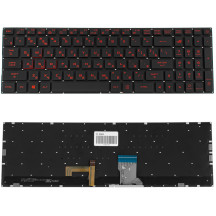 Клавиатура для ноутбука ASUS (GL702VI) rus, black, без фрейма, подсветка клавиш (RGB)