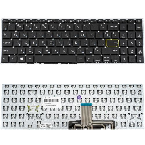 Клавиатура для ноутбука ASUS (X521 series) rus, black, без фрейма
