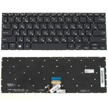 Клавіатура для ноутбука ASUS (X321 series) rus, black, без фрейма, підсвічування клавіш