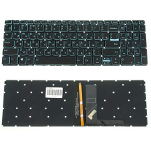 Клавиатура для ноутбука LENOVO (IdeaPad: L340-15 series) rus, onyx black, без фрейма, подсветка клавиш (LIGHT BLUE) (ОРИГИНАЛ)