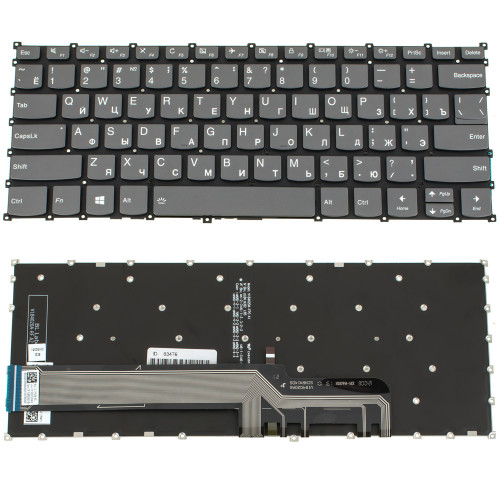 Клавиатура для ноутбука LENOVO (IdeaPad: S540-14 series) rus, onyx black, без фрейма, подсветка клавиш (ОРИГИНАЛ)
