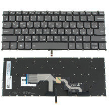 Клавіатура для ноутбука LENOVO (IdeaPad: S540-13 series) rus, onyx black, без фрейма, підсвічування клавіш