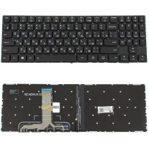 Клавіатура для ноутбука LENOVO (Legion: Y520-15) rus, black, без фрейма, підсвічування клавіш(оригінал)