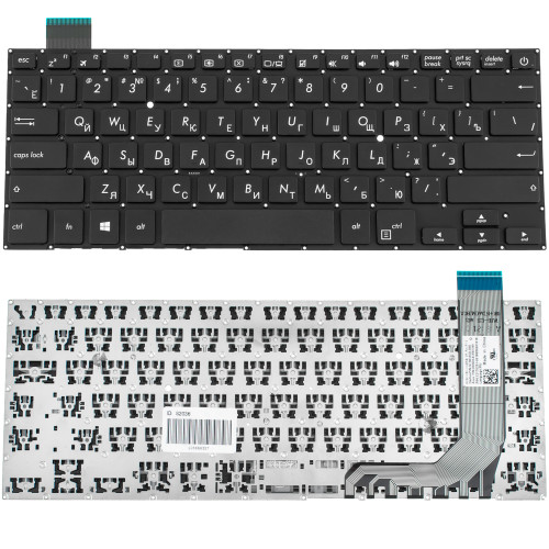 Клавиатура для ноутбука ASUS (X407 series) rus, black, без фрейма (ОРИГИНАЛ)