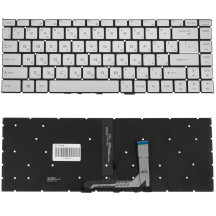 Клавиатура для ноутбука MSI (GS65) rus, silver, без фрейма, подсветка клавиш (ОРИГИНАЛ)