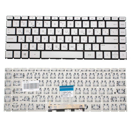 Клавиатура для ноутбука HP (14-CM, 14-CK) rus, silver, без фрейма
