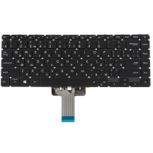 Клавіатура для ноутбука ASUS (X421 series) rus, black, без фрейма, підсвічування клавіш
