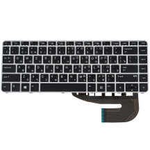 Клавіатура для ноутбука HP (EliteBook: 840 G3) rus, silver frame, без джойстика