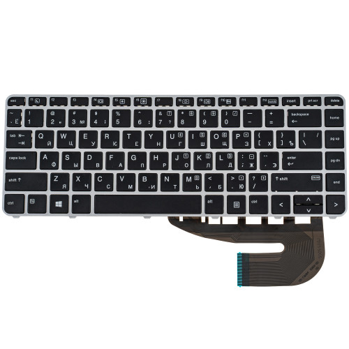 Клавіатура для ноутбука HP (EliteBook: 840 G3) rus, silver frame, без джойстика