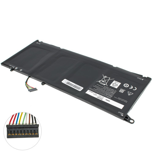 Батарея для ноутбука DELL PW23Y (XPS 13 9360 series) 7.6V 6100mAh Black