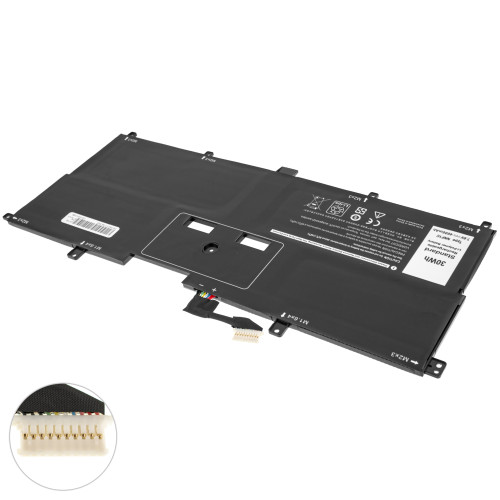 Батарея для ноутбука DELL NNF1C (HMPFH, XPS 13 9365, P71G) 7.6V 4000mAh Black