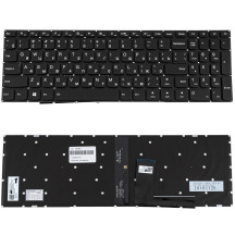 Клавіатура для ноутбука LENOVO (IdeaPad: 310-15) rus, black, без фрейма, підсвічування клавіш(оригінал)