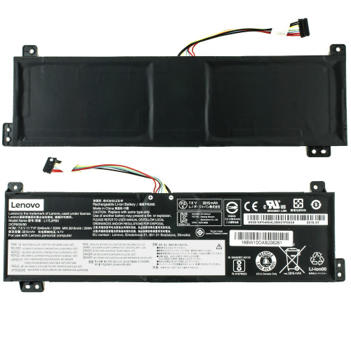 Оригінальна батарея для ноутбука LENOVO L17L2PB3 (IdeaPad V130-15IKB, V330-14ARR, V530-15IKB) 7.6V 3940mAh 30Wh Black