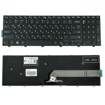 Клавиатура для ноутбука DELL (Inspiron: 3541, 3542, 3543, 5542, 5545, 5547) rus, black (ОРИГИНАЛ)