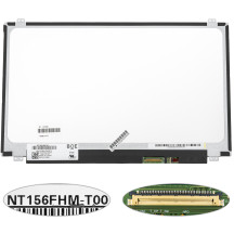 Матриця 15.6 NT156FHM-T00 touch (1920*1080, 40pin(eDP), LED, SLIM(вертикальні вушки), глянець, роз'єм праворуч знизу) для ноутбука