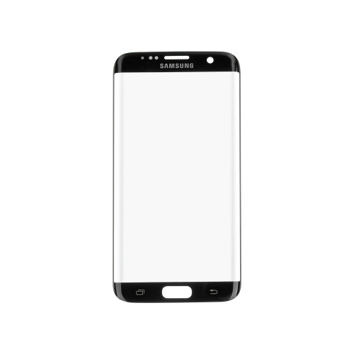 Стекло корпуса с рамкой для Samsung Galaxy S7 EDGE G935, black, (ОРИГИНАЛ)