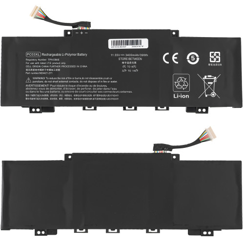 Батарея для ноутбука HP PC03XL (13-BE, 14-CD) 11.55V 3400mAh 39Wh Black