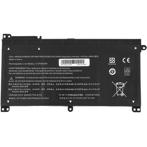 Батарея для ноутбука HP BI03XL (Stream 14-AX, 13-U, 14-CB) 11.1V 3700mAh 41Wh Black