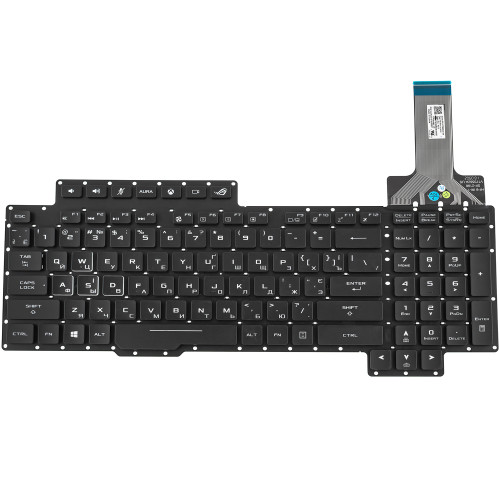 Клавіатура для ноутбука ASUS (G703 series) ukr, black, без фрейма, підсвічування клавіш(RGB) оригінал