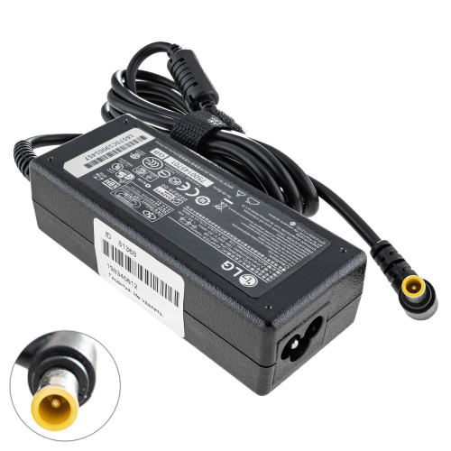 Блок питания для монитора LG 19V, 3.42A, 65W, 6.5*4.4мм+PIN, black (без кабеля!)