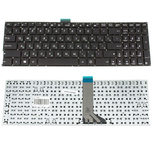 Клавиатура для ноутбука ASUS (X502, X551, X553, X555, S500, TP550) rus, black, без фрейма, без креплений (ОРИГИНАЛ)