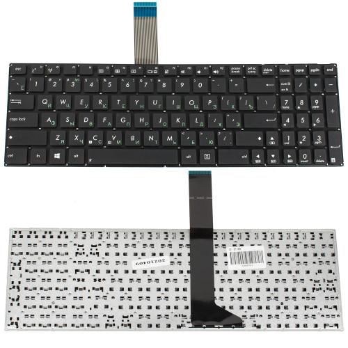 Клавіатура для ноутбука ASUS (X501, X550, X552, X750 series) rus, black, без фрейма, без кріплень (оригінал)
