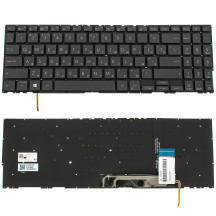 Клавиатура для ноутбука ASUS (UX563 series) rus, black, без фрейма, подсветка клавиш
