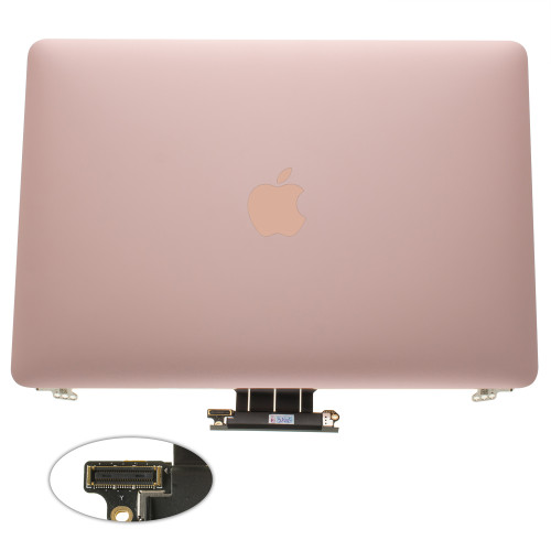 Крышка + матрица в сборе для ноутбука Apple A1534 (2015), Rose Gold, 100% ОРИГИНАЛ (AASP)