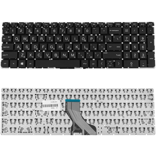 Клавиатура для ноутбука HP (250 G7, 255 G7 series) rus, black, без фрейма