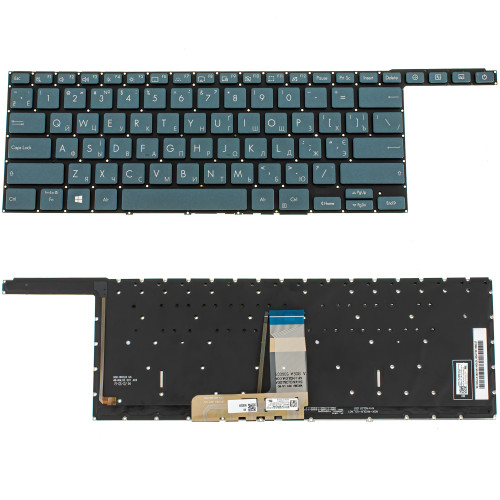 Клавіатура для ноутбука ASUS (UX581 series) ukr, black, без фрейму, подсветка клавиш