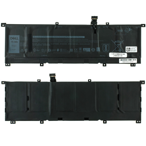 Оригінальна батарея для ноутбука DELL 8N0T7 (XPS 15 9575, Precision 5530 2-in-1) 11.4V 6254mAh 75Wh Black