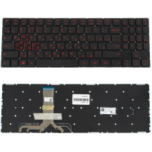 Клавіатура для ноутбука LENOVO (Legion: Y520-15) rus, black, без кадру (RED) (ОРИГІНАЛ)