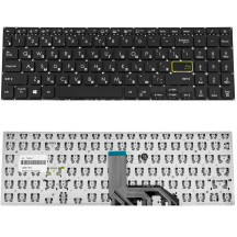 Клавиатура для ноутбука ASUS (X513, X531 series) rus, black, без фрейма (ОРИГИНАЛ)
