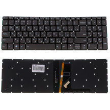 Клавіатура для ноутбука LENOVO (IdeaPad: 330S-15) rus, black, без фрейма, підсвічування клавіш(оригінал)