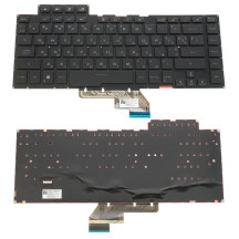 Клавіатура для ноутбука ASUS (GU502 series) rus, black, без фрейма, підсвічування клавіш