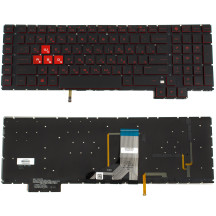 Клавиатура для ноутбука HP (Omen: 17-an series ) rus, black, без фрейма, подсветка клавиш    