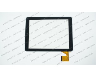 Тачскрін (сенсорне скло) для Gmini MagicPad H807S, YDT1177-A1, 8,  зовнішній розмір 193*145 мм, робоча частина 162*122 мм, 40pin, чорний