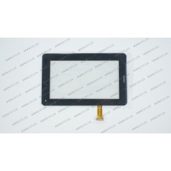 Тачскрин (сенсорное стекло) YL-CG013-FPC-A2, 7,  внешний размер 190*118 мм, рабочая часть 155*86 мм, 30 pin, черный
