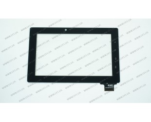 Тачскрін (сенсорне скло) 300-N3690B-A00-V1.0, 7, зовнішній розмір 182*113 мм, внутрішній розмір 152*86 мм, 61 pin, чорний