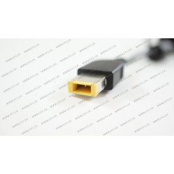 DC кабель питания для БП LENOVO 90W USB+pin, 2 провода (2x1мм) (Square 5 Pin DC Plug) (от БП к ноутбуку)