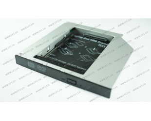 Карман для 2.5' IDE HDD, h=12.7mm, устанавливается вместо IDE-привода ноутбука, Second HDD Caddy Optibay, матовый