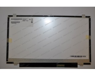 Матрица 14.0 B140RW02 V.2  (1600*900, 40pin, LED, SLIM (вертикальные ушки), глянцевая, разъем справа внизу) для ноутбука