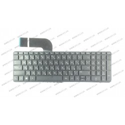 Клавіатура для ноутбука HP (Pavilion: 15-P, 15Z-P, 17-F) rus, black, підсвічування клавіш, без фрейма
