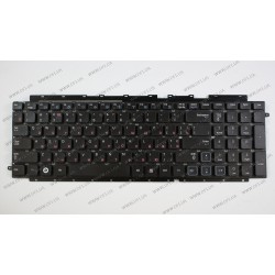 Клавиатура для ноутбука SAMSUNG (RC710, RC711) rus, black, без фрейма, с креплениями