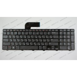 Клавіатура для ноутбука DELL (Inspiron: 5720, 7720, N7110, Vostro: 3750, XPS: L702X) rus, black, підсвічування клавіш