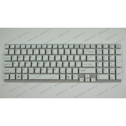 Клавіатура для ноутбука SONY (VPC-EB series) rus, white, без фрейма