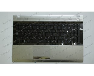 Клавіатура для ноутбука SAMSUNG (RV509, RV511, RV513, RV518, RV520 Keyboard+Touchpad+передня панель) rus, black