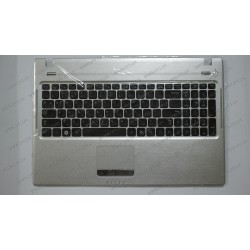 Клавиатура для ноутбука SAMSUNG (Q530 Keyboard+Touchpad+передняя панель) rus, black