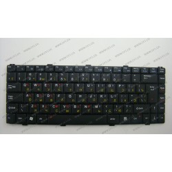 Клавіатура для ноутбука GIGABYTE (W451, W511N, SW1, TW3, ASUS: S96, Z62, Z84, Z96 ) rus, black